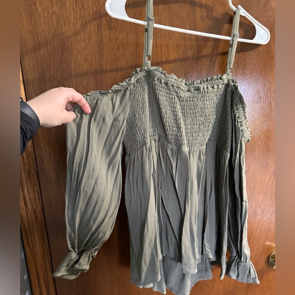 Brand New Torrid Shirt Army Green Size 00 - Picture 3 of 5